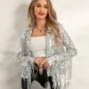 Women Sequin Jackets Fashion Tassel